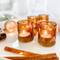Kate Aspen® Vintage Amber Glass Tea Light Holder, 4ct.